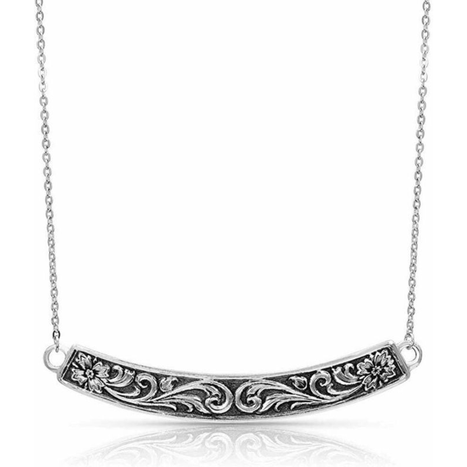 Montana Silversmiths Antiqued Wildflower Bar Neckl