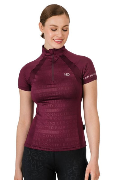 Horseware Ladies Aveen Half Zip Technical Short Sl