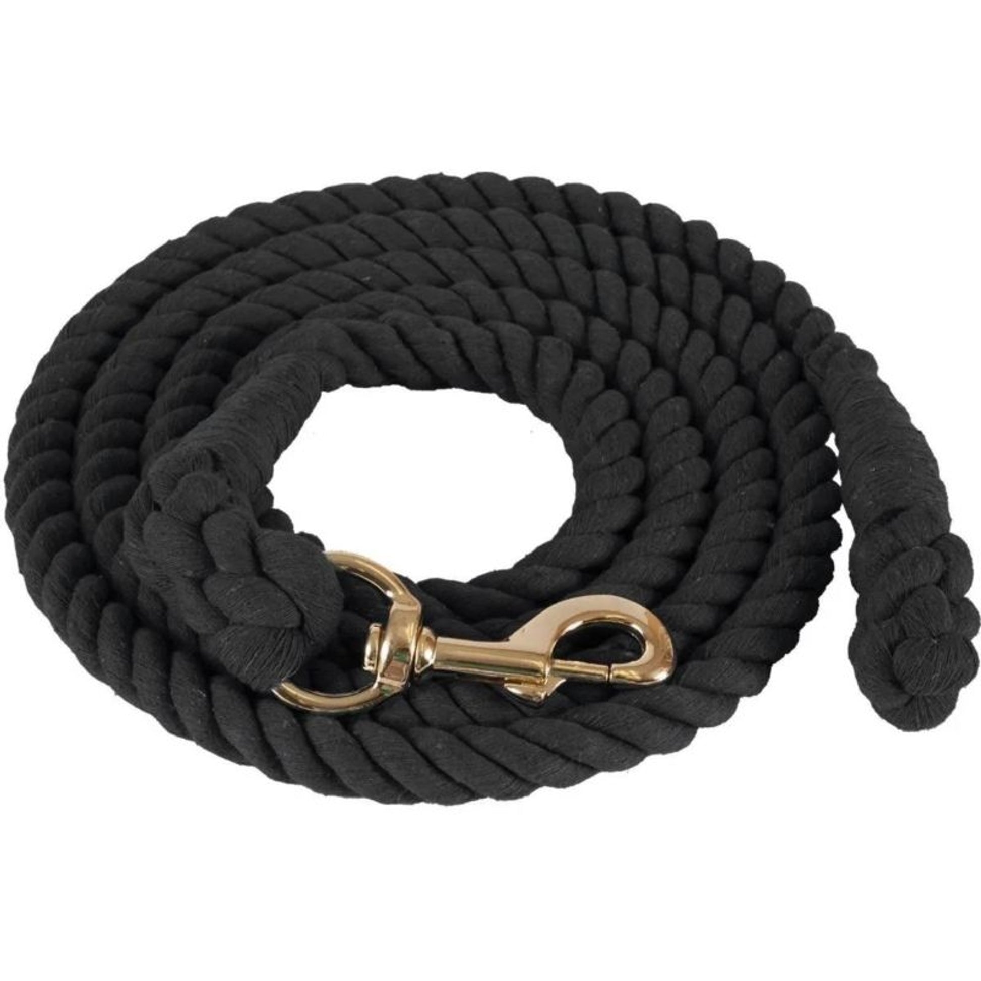 Reinsman Cotton Lead Line 10 Feet Black