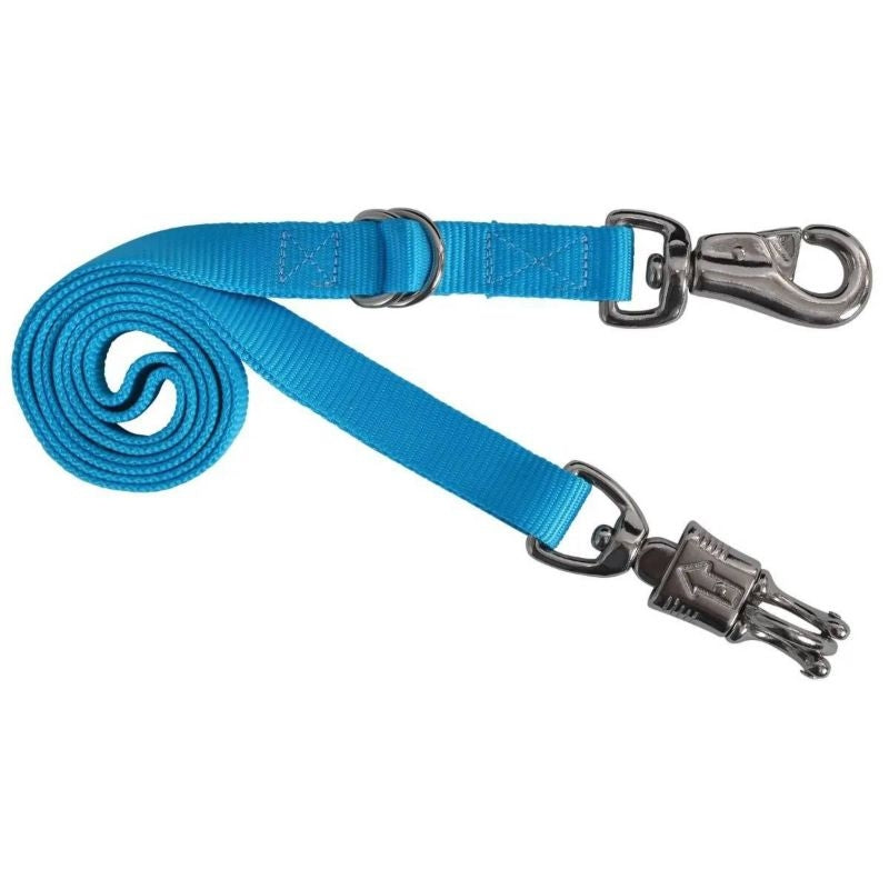 Reinsman Nylon Trailer Tie Adjustable Blue