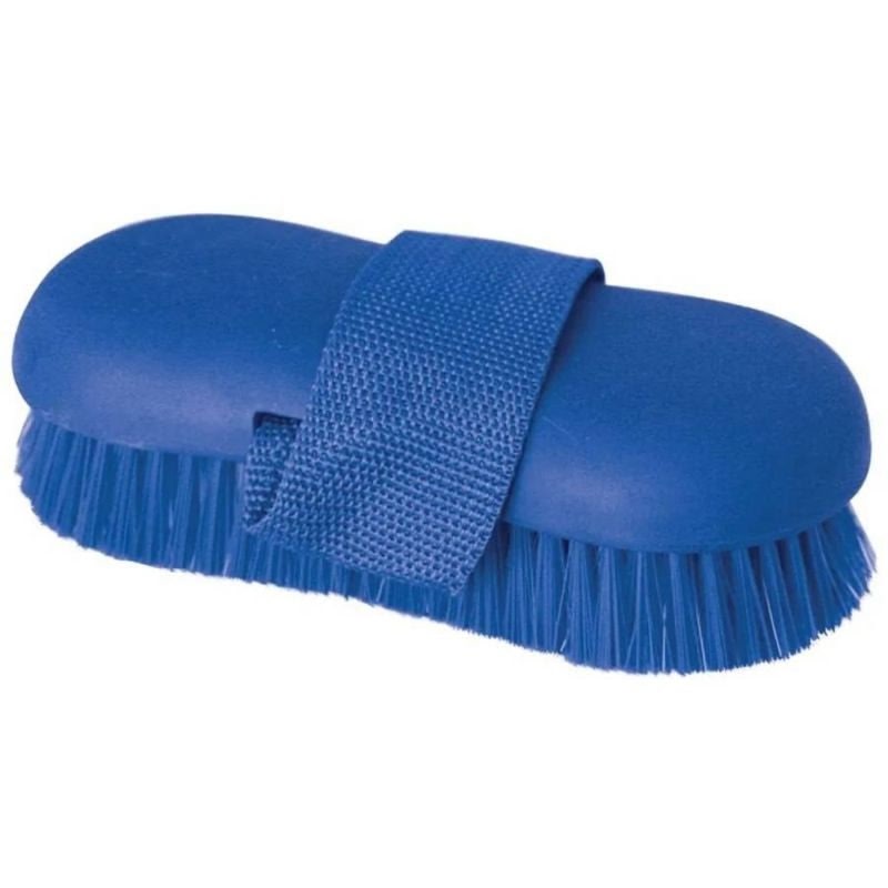 Reinsman Soft Grip Soft Body Brush 6-1/2 Blue