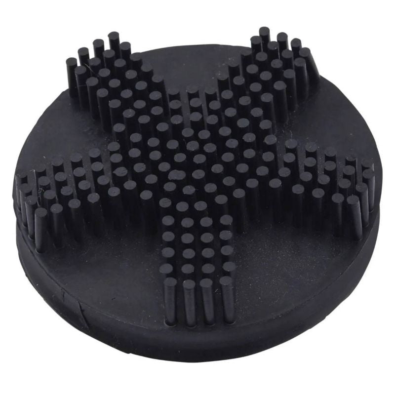 Reinsman Rubber Soft Teeth Curry Comb Black