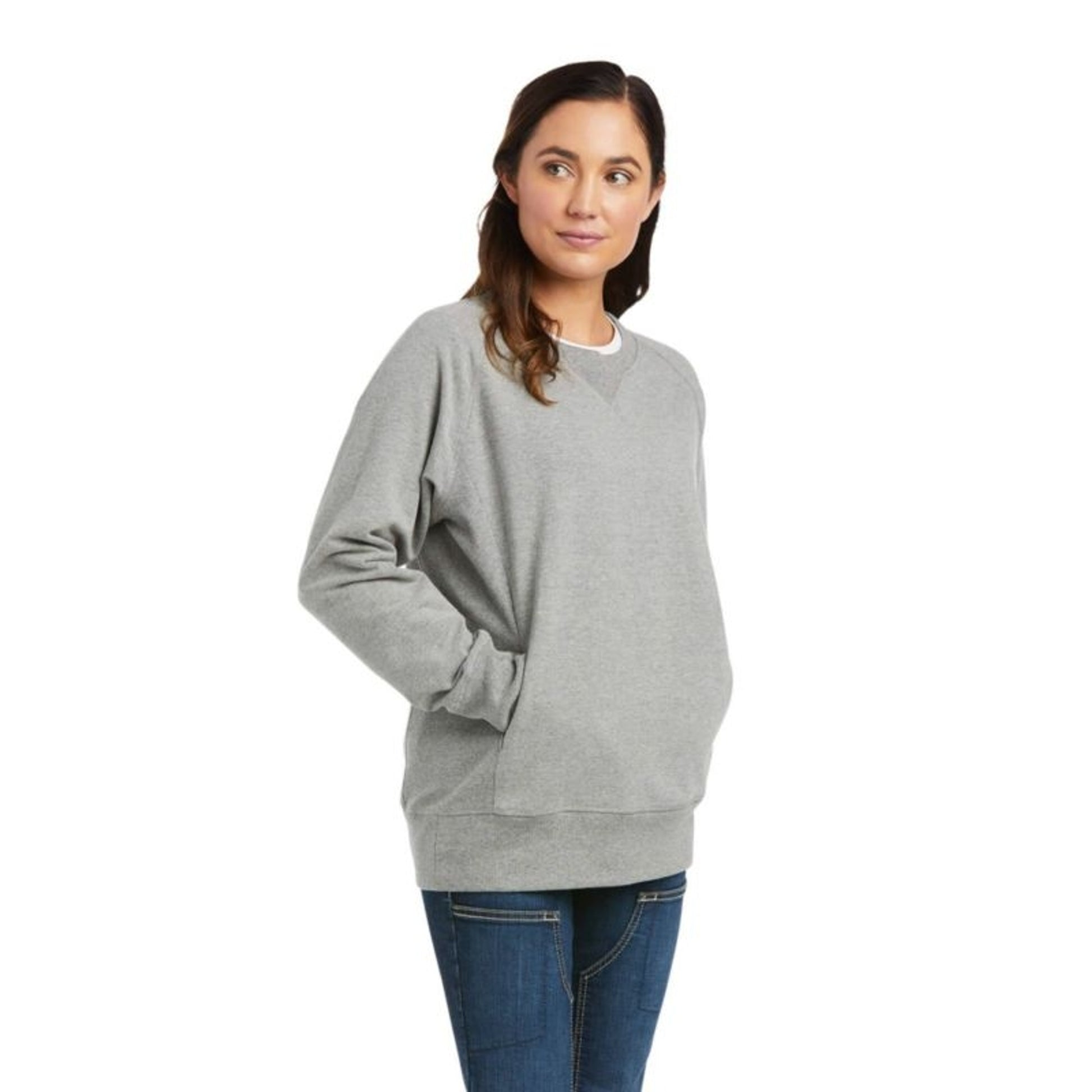 Ariat Ladies Rebar Workman Washed Fleece Sweatshir