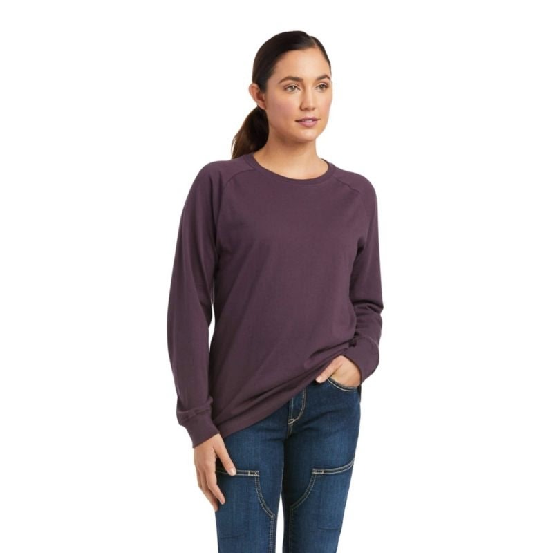 Ariat Ladies Rebar CottonStrong Brand Flag T-Shirt