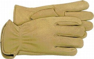 Unlined Deerskin Work Gloves 6 Pair Medium