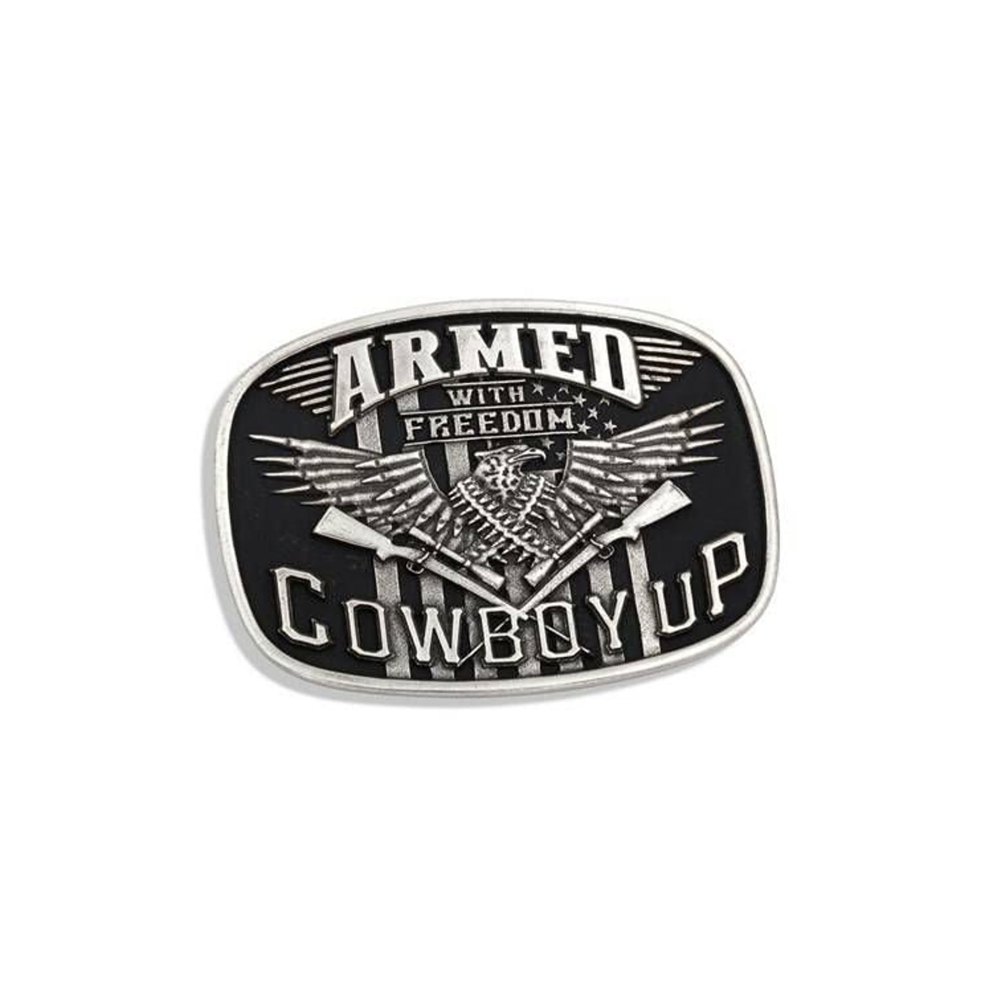 Montana Silversmiths Cowboy Up Armed with Freedom