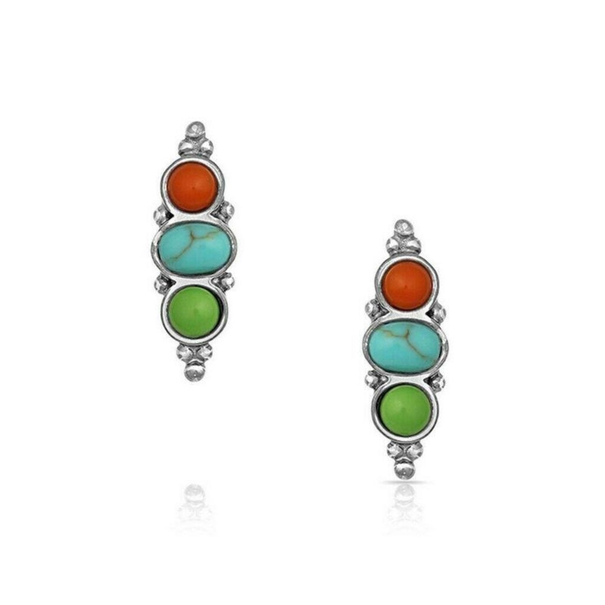 Montana Silversmiths Color Me Trio Earrings Orange
