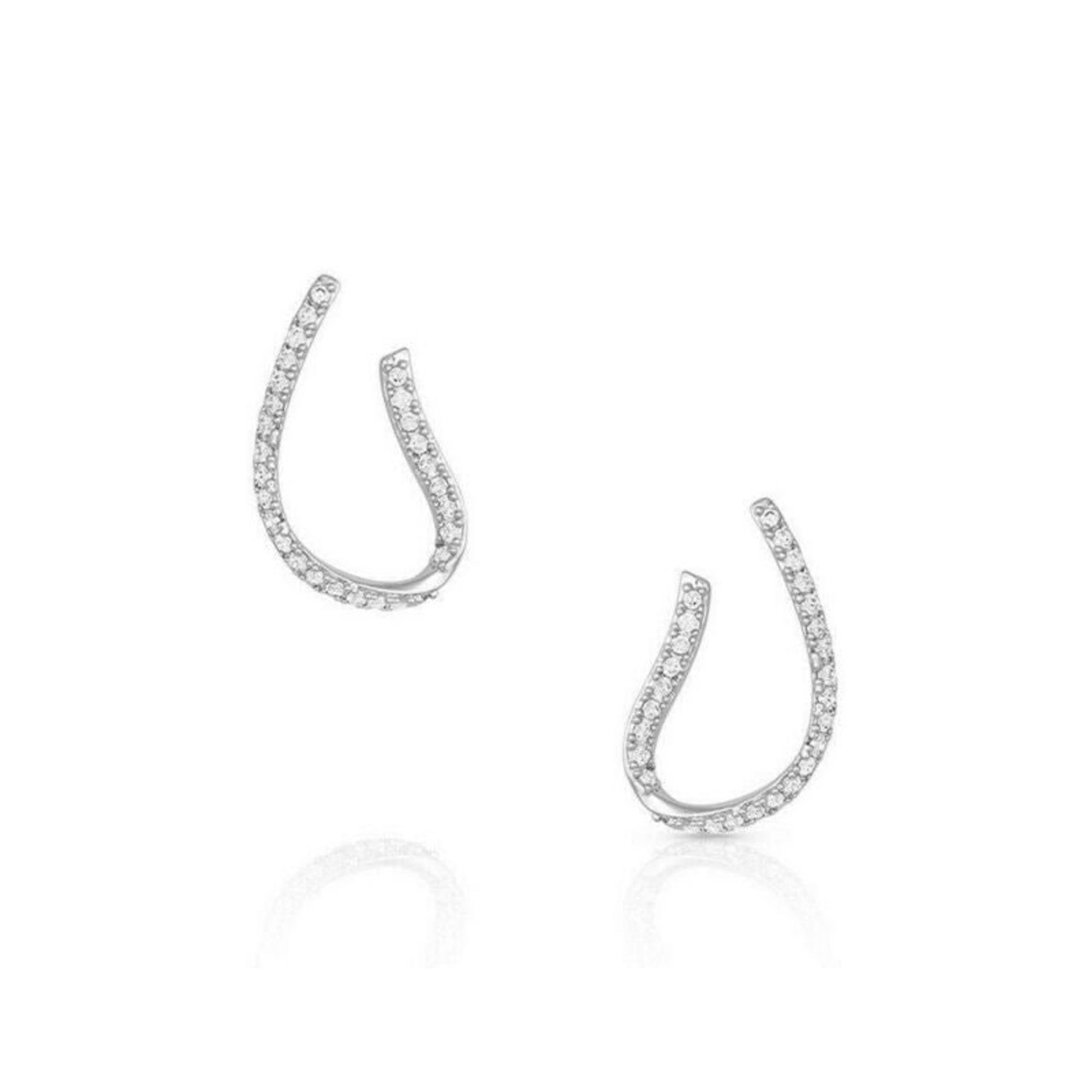 Montana Silversmiths Just A Thought Horseshoe Earr