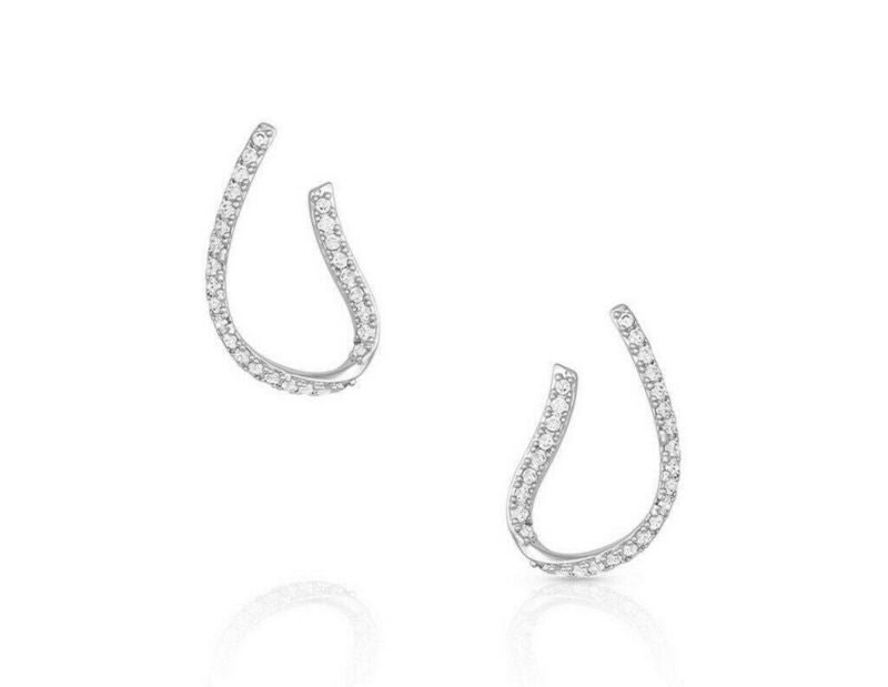 Montana Silversmiths Just A Thought Horseshoe Earr
