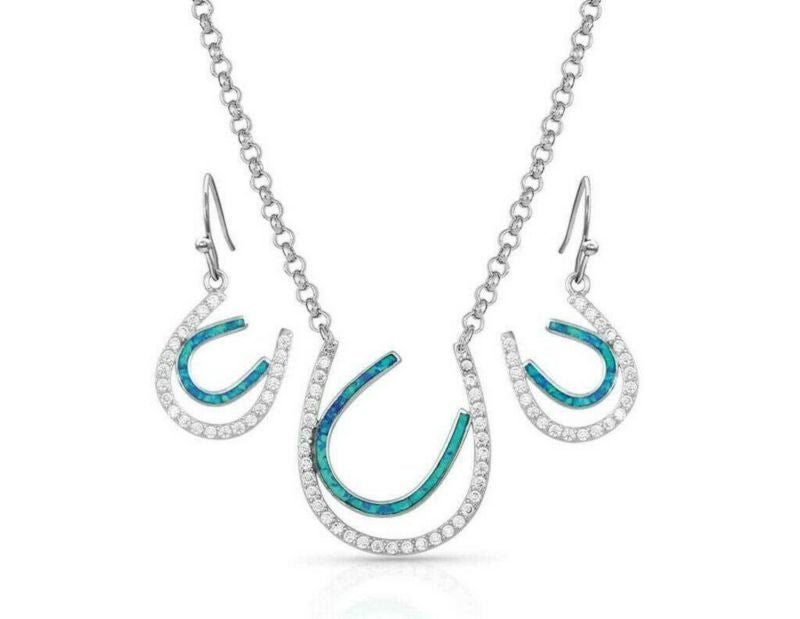 Montana Silversmiths Tipping Luck Sparkly Horsesho