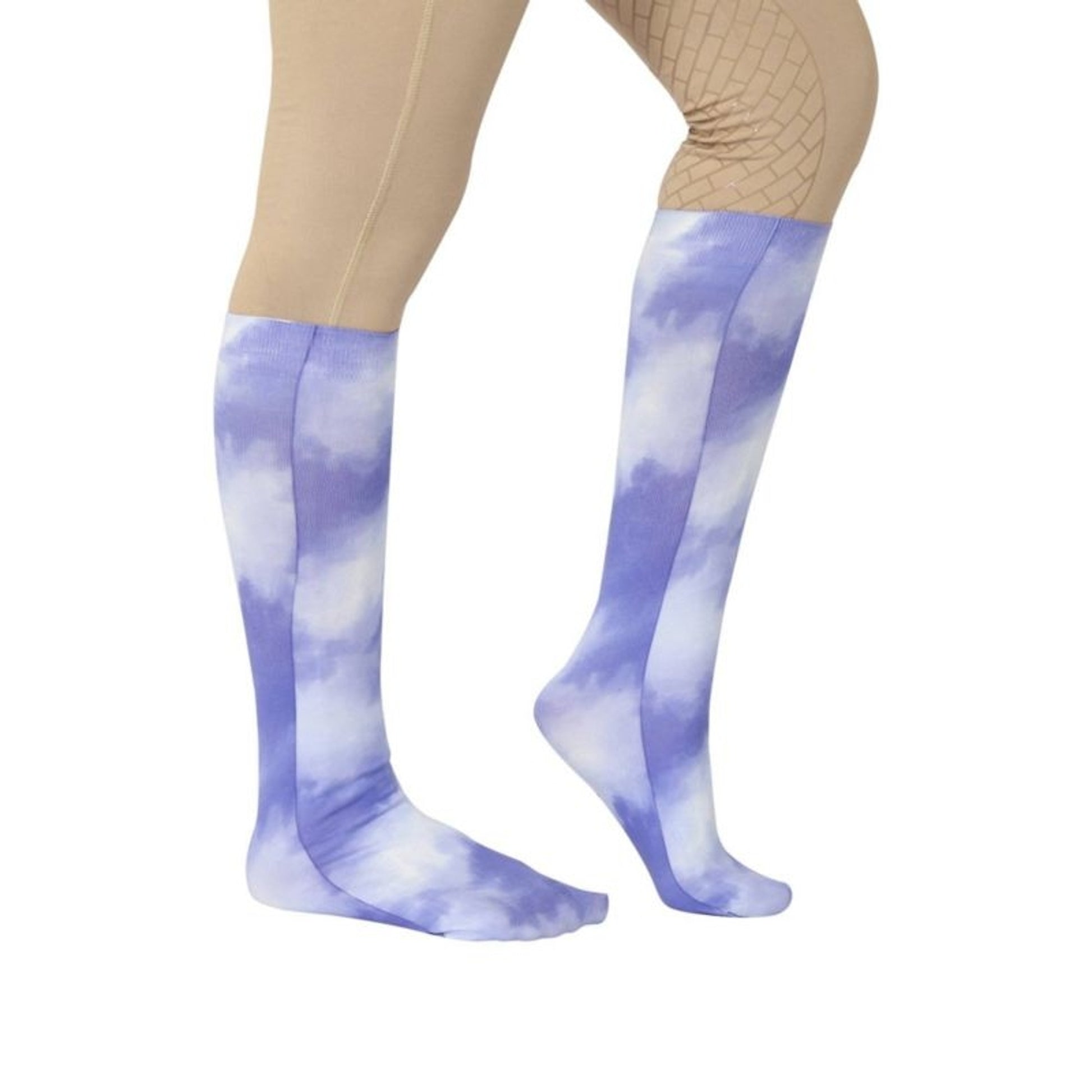 TuffRider Kids Cotton Feel Tie Dye Boot Socks Purp
