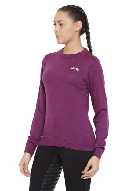 Equine Couture Ladies Icelandic Sweater M Purple