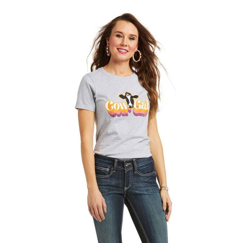 Ariat Ladies Retro Cow Gal Tee Shirt