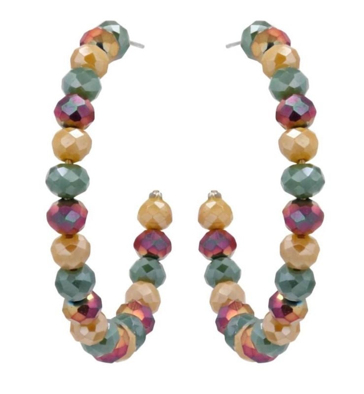 Montana Silversmiths Fall Beaded Hoop Earrings