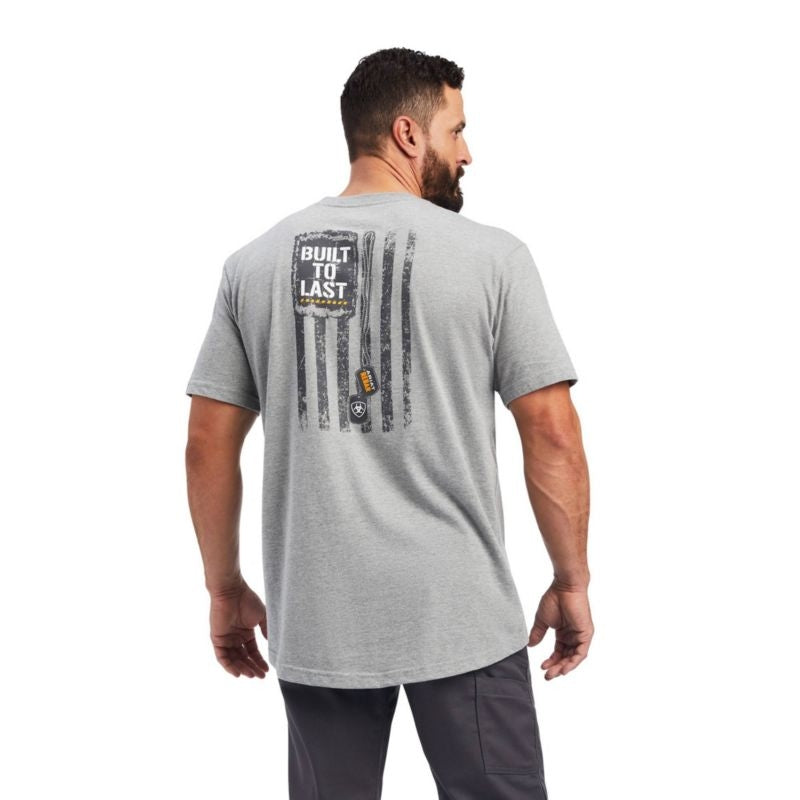 Ariat Mens Rebar Cotton Strong Dog Tags T-shirt