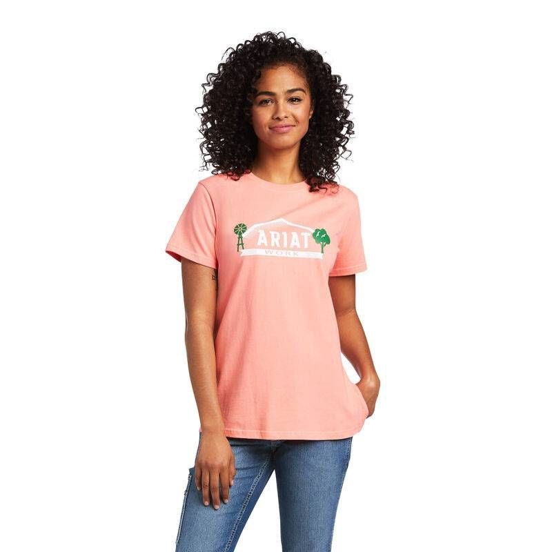 Ariat Ladies Rebar Cotton Strong Farm Graphic T-Sh