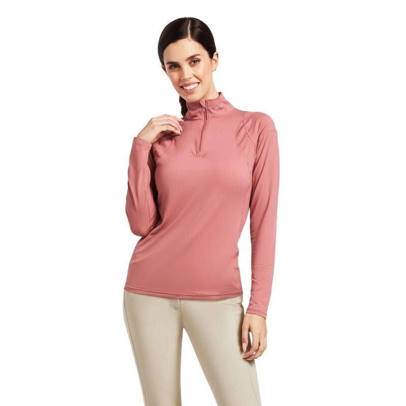 Ariat Ladies Auburn 1/4 Zip Long Sleeve Baselayer