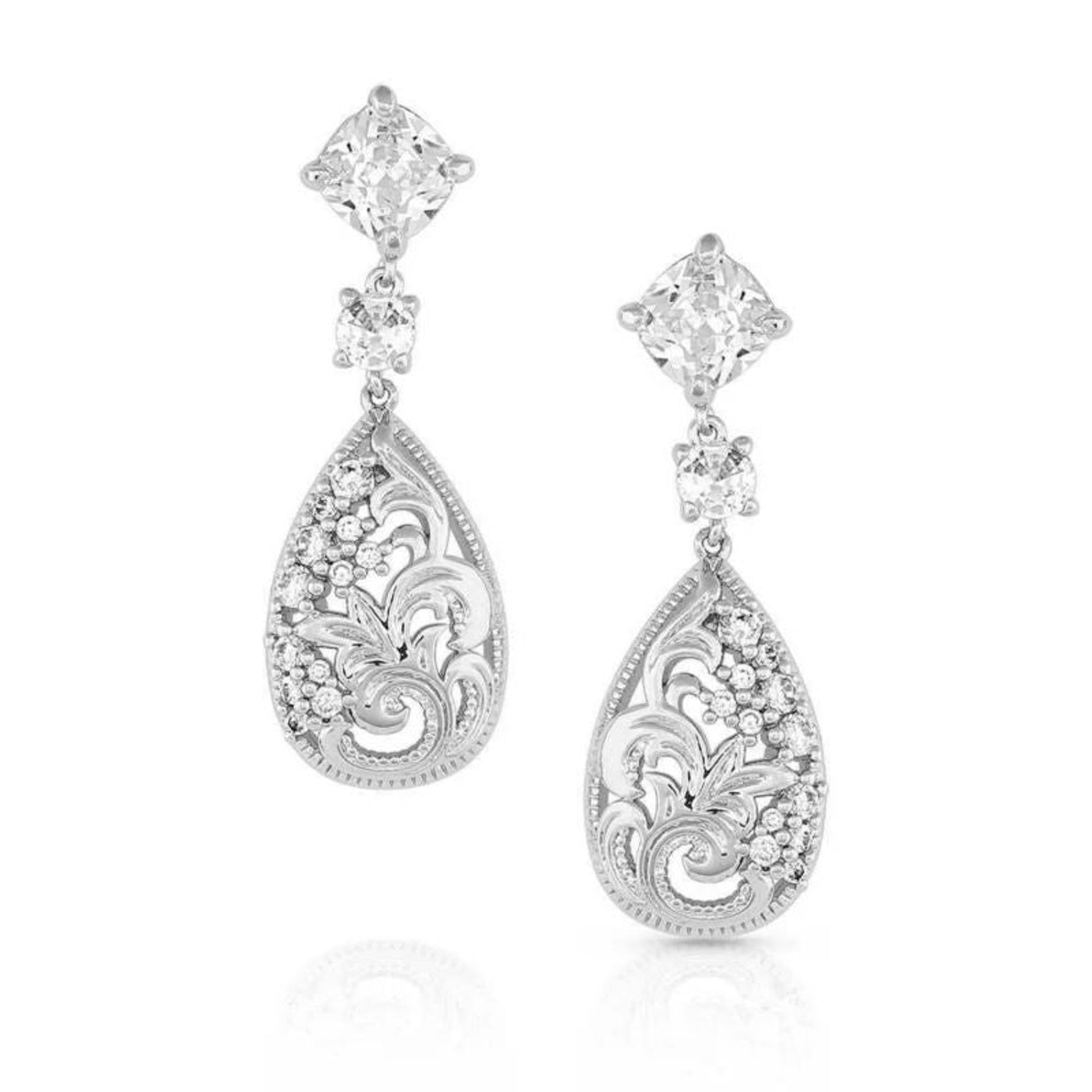 Montana Silversmiths Moonlight Garden Crystal Earr