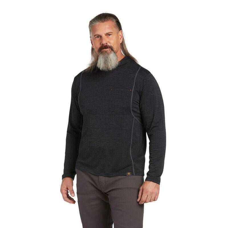 Ariat Mens Rebar Evolution Hooded Sun Shirt