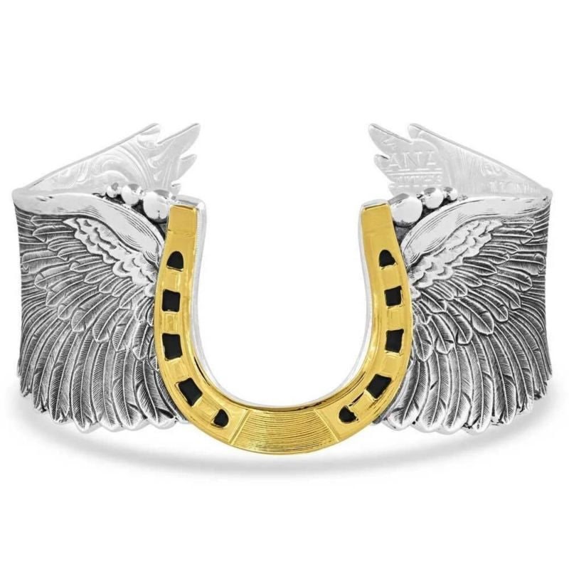Montana Silversmiths Destined Horseshoe Cuff Brace