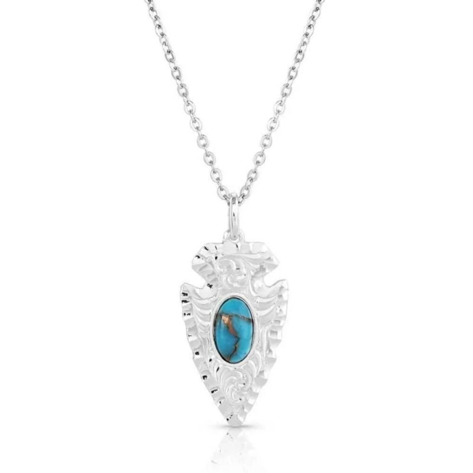Montana Silversmiths Chiseled Arrowhead Turquoise