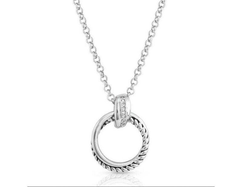 Montana Silversmiths CrisCross Crystal Necklace