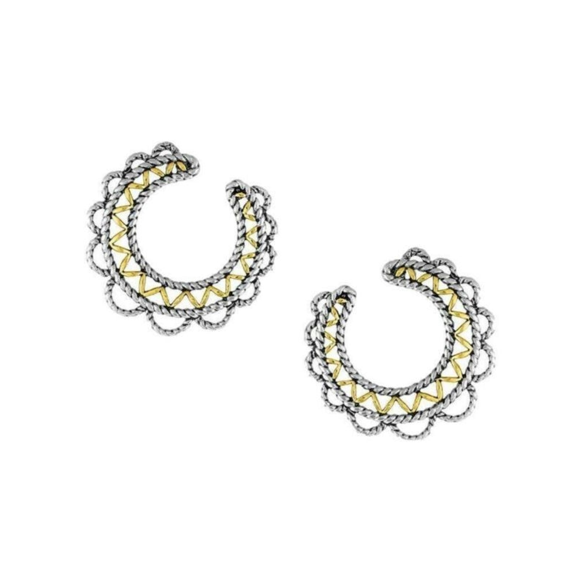 Montana Silversmiths Western Lace Hoop Earrings