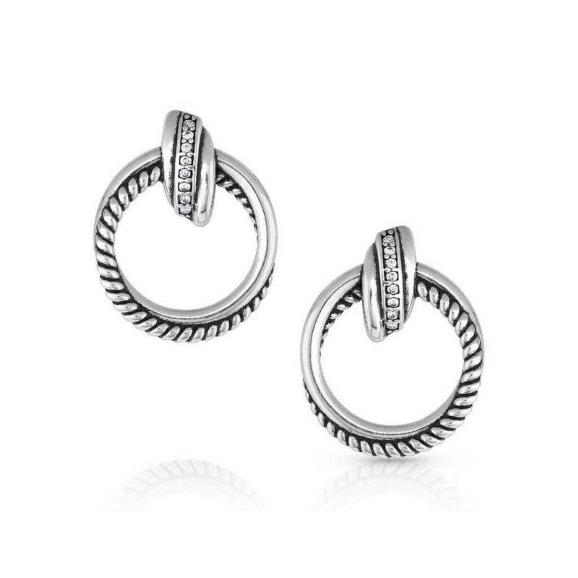Montana Silversmiths CrisCross Post Earrings