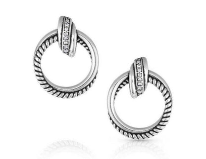 Montana Silversmiths CrisCross Post Earrings