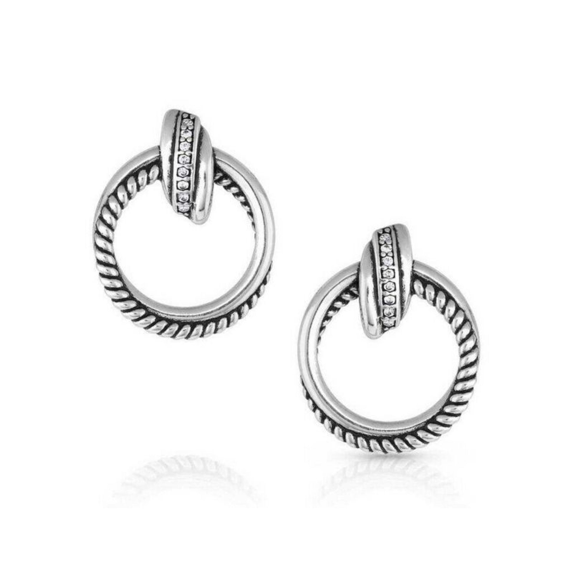Montana Silversmiths CrisCross Post Earrings