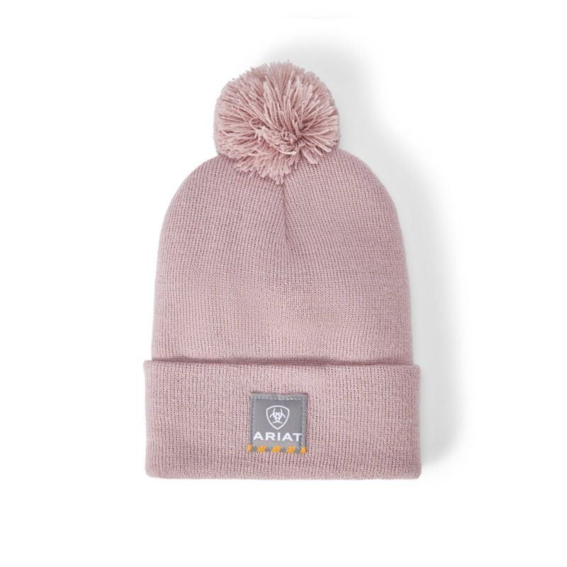 Ariat Ladies Rebar Pom Beanie Light Orchid