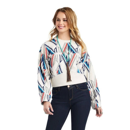 Ariat Ladies Cropped Chimayo Sweatshirt