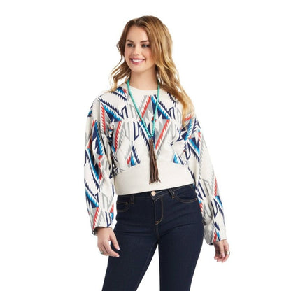 Ariat Ladies Cropped Chimayo Sweatshirt