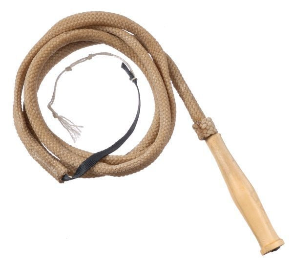Waxed Braided Nylon Bull Whip 8ft Brn