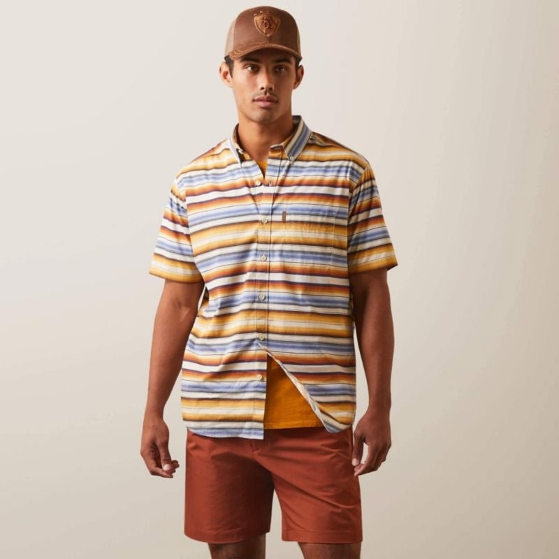 Ariat Mens Sunset Serape Stretch Modern Fit Shirt
