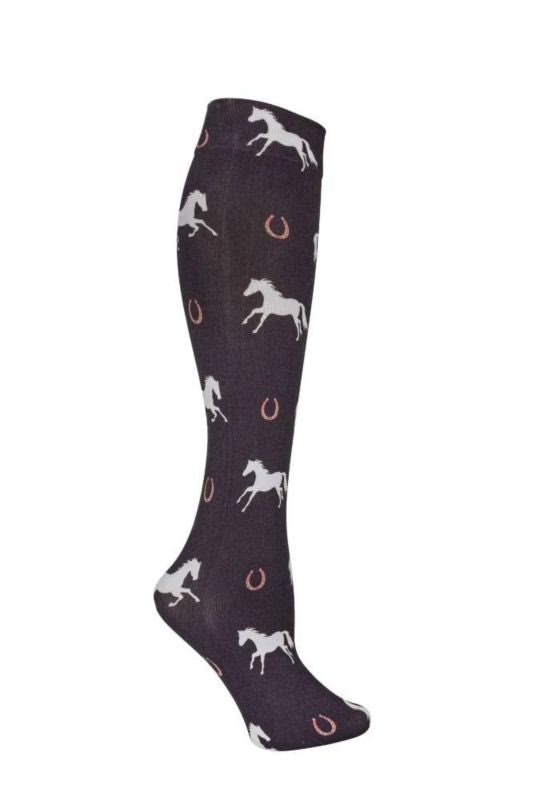 AWST Int'l Ladies Lila Large Horses and Horseshoes