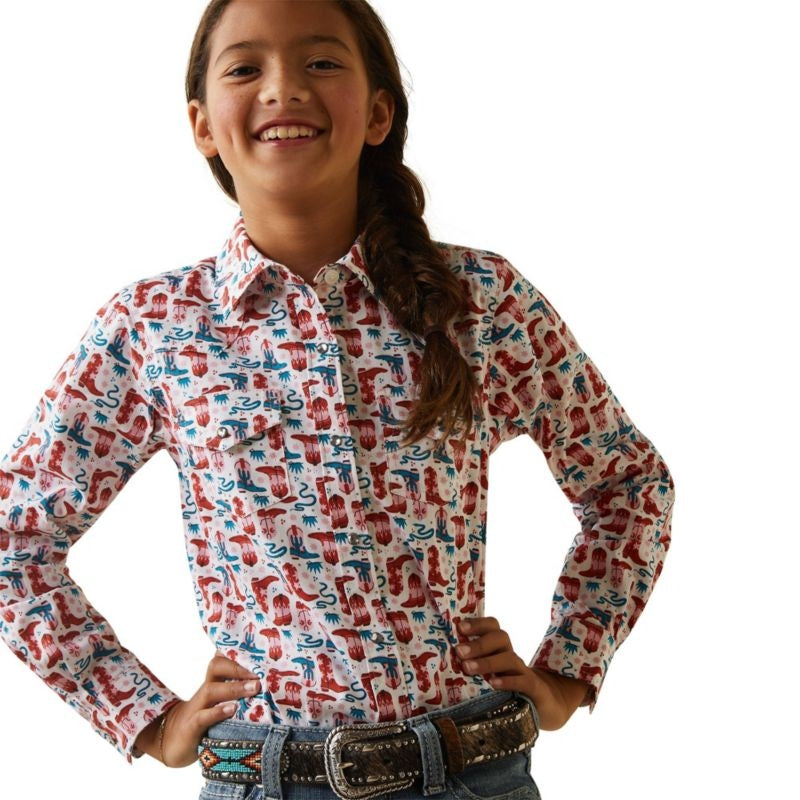 Ariat Kids Blazin' Boots Shirt