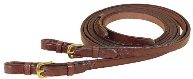 Tory Sng Ply Split Rein Brass Buckle 5/8X7 Blk
