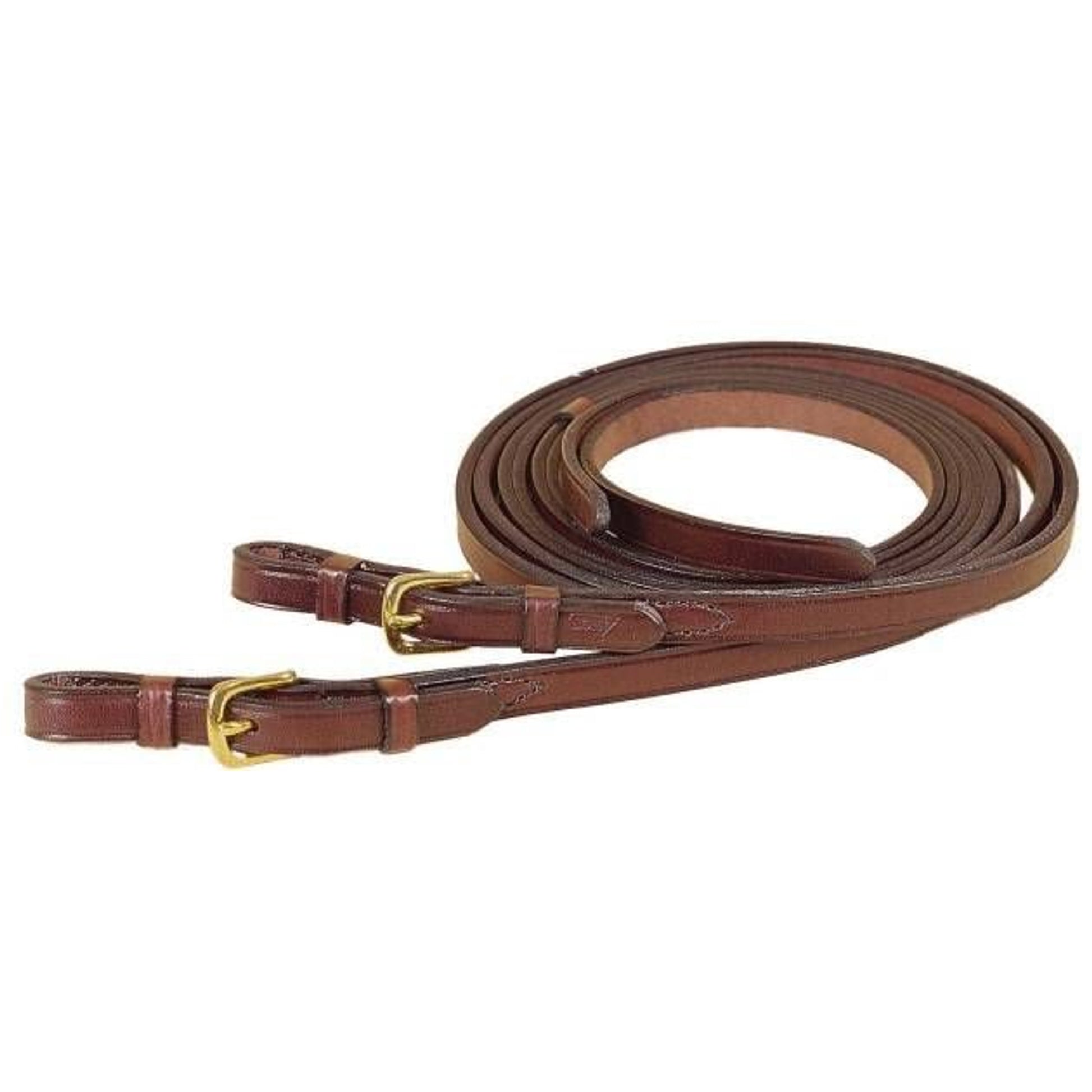Tory Sng Ply Split Rein Brass Buckle 5/8X7 Blk