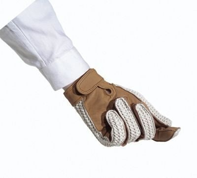 Ovation Ladies Sport Crochet Back Glove 7.5 Black