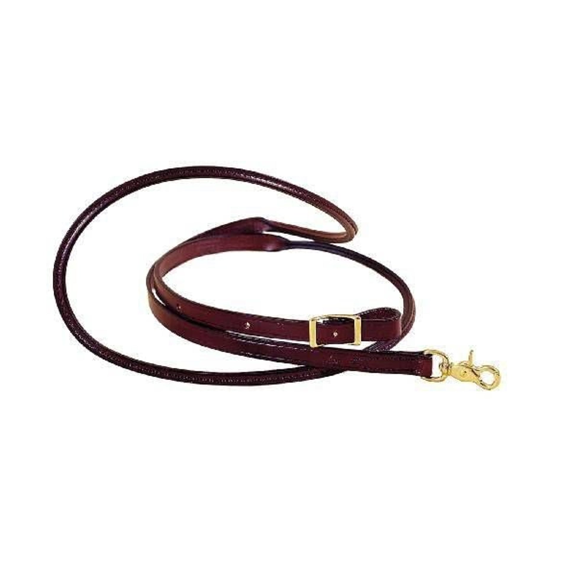 Tory Roping Reins - Rolled Hand Hold 3/4x7 Blk/Gry