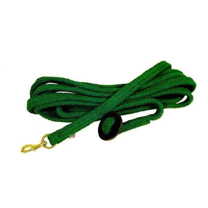 Tory Flat Braided Rope Lunge Brass Snap 25Ft Blk