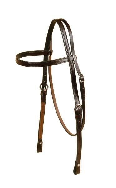 Tory Oversized BrowBand Headstall Oversize Bk/Gry