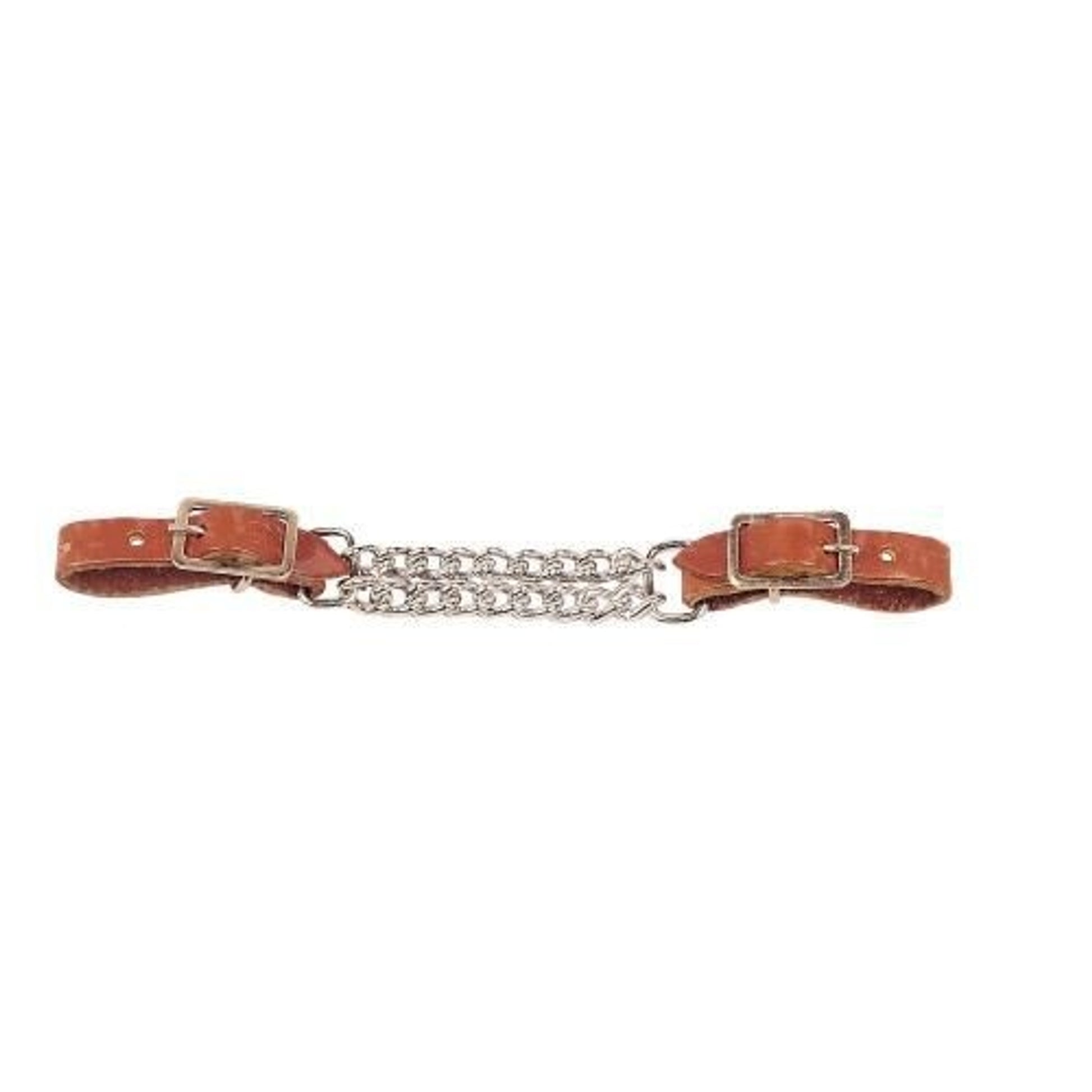 Tory Double Chain Curb Strap Bk/Gry