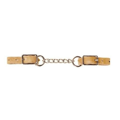 Tory Single Chain Curb Strap Bk/Gry
