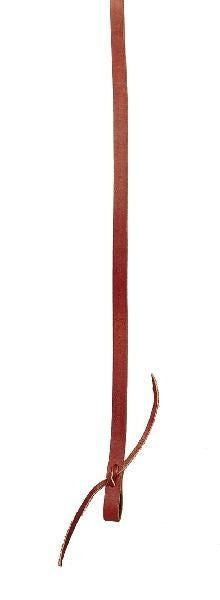 Tory Single Ply Reins - Water Strap Ends 5/8in Brn