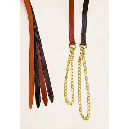 Tory 1In Single Ply Lead - Brass Chain Oakbark