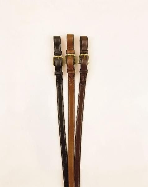 Tory Bridle Leather Lead - Brass Buckle 3/4x7 Blk