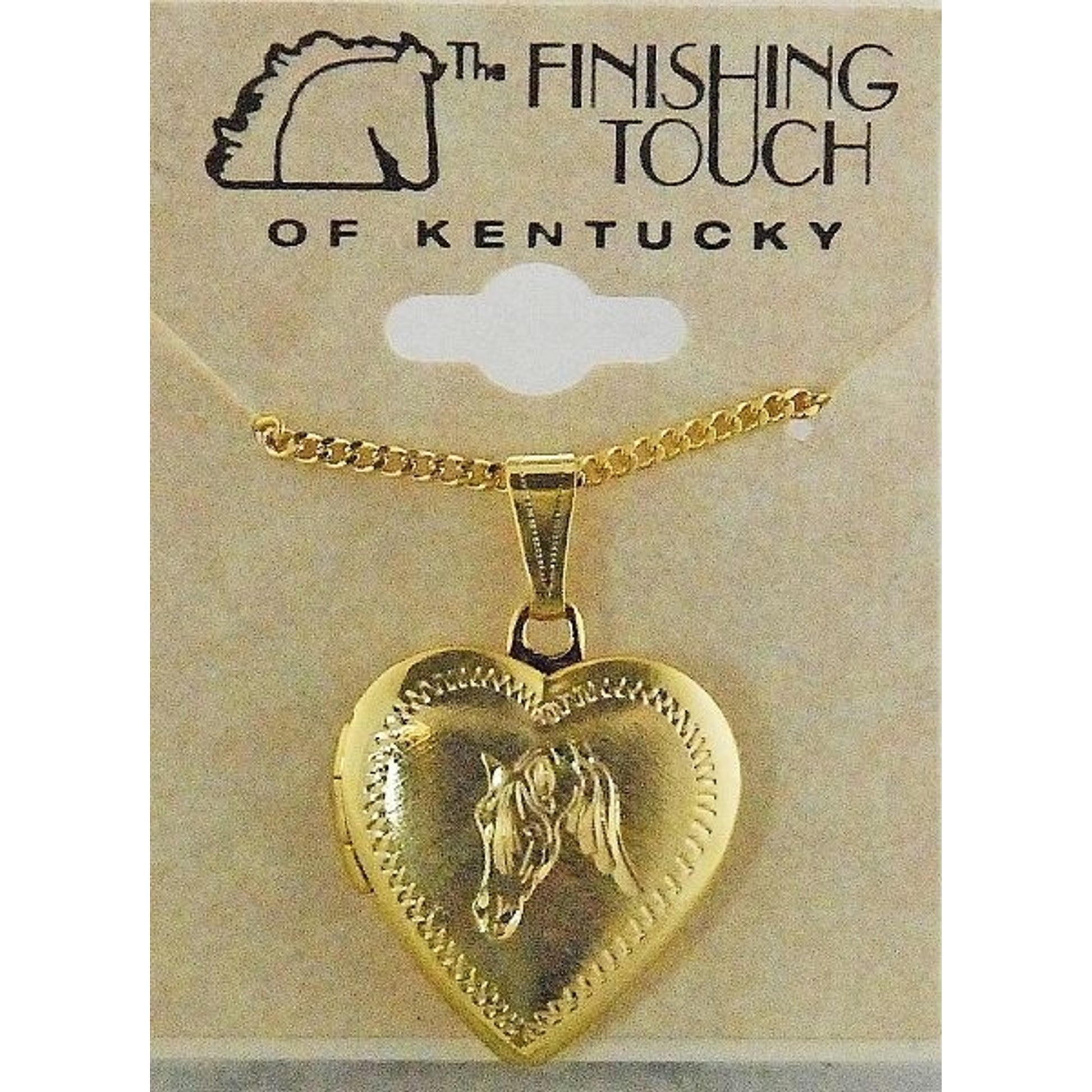 Finishing Touch Arabian Heart Locket 18In Gld