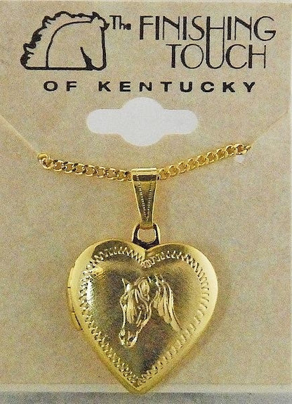 Finishing Touch Arabian Heart Locket 18In Gld